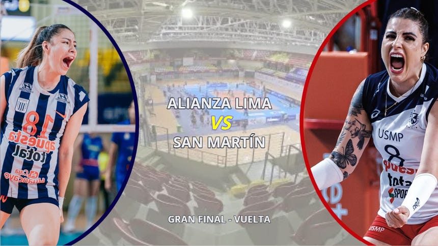 Alianza Lima vs San Martín EN VIVO: se enfrentan por el extra game de final por la Liga Peruana de Vóley