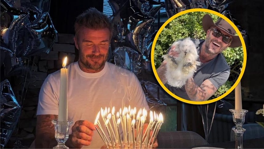 David Beckham recibe gallinas y emotivos mensajes familiares en su 51 cumpleaños [VIDEO]