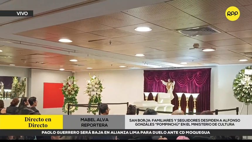 'Pompinchú' es velado en la sala Paracas del Ministerio de Cultura