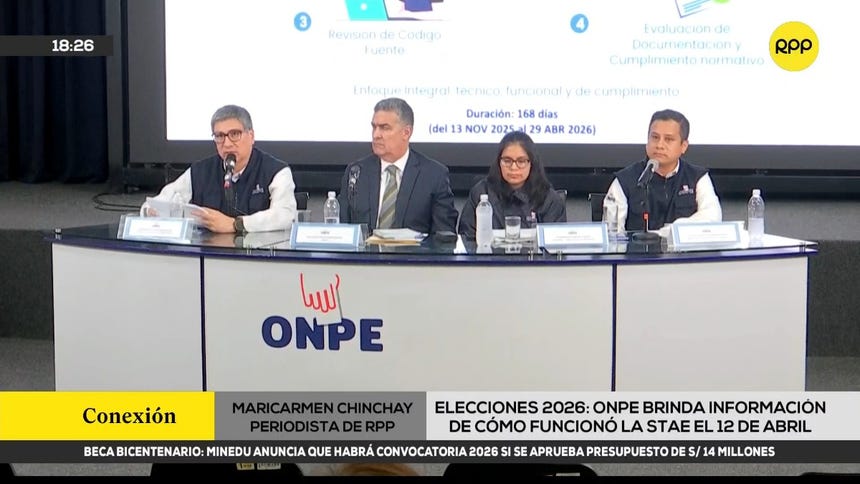 Elecciones 2026: ONPE explica operación del sistema STAE y responde a cuestionamientos tras comicios