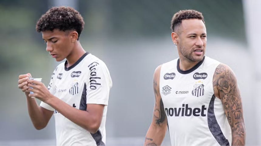 Escándalo en Brasil: Neymar es acusado de agredir al hijo de Robinho durante los entrenamientos del Santos