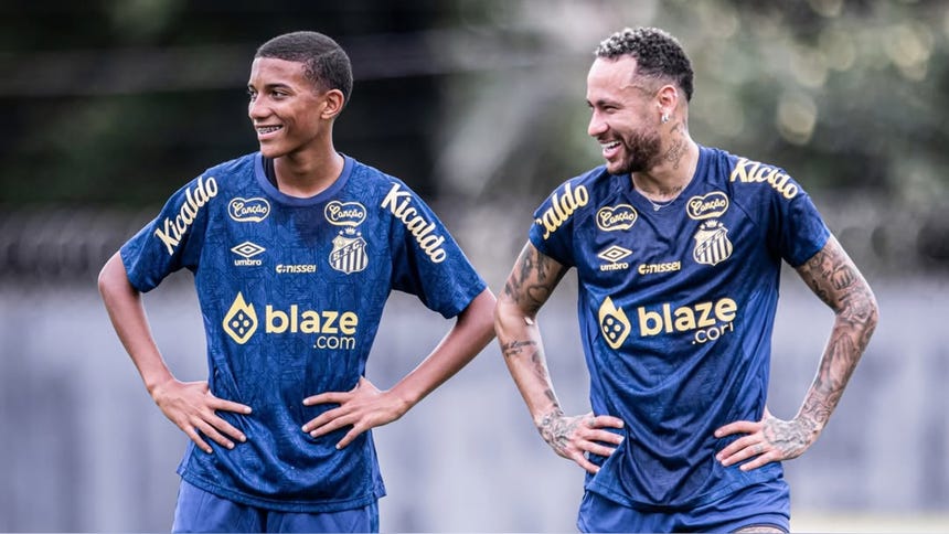 Neymar es investigado por el Santos tras pelea con Robinho Jr.