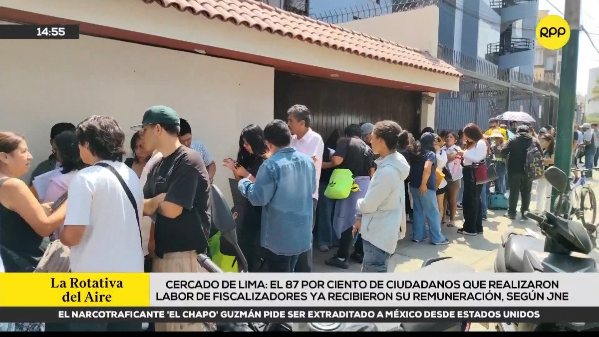 JNE afirma que el 87 % de fiscalizadores que trabajaron el día de las elecciones ya recibieron su pago