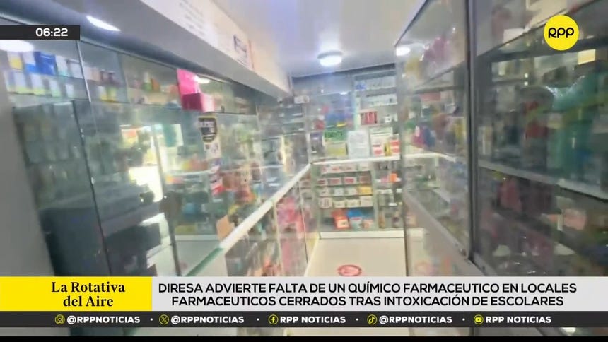 Huaraz: Diresa advierte falta de un químico farmacéutico en boticas clausuradas tras intoxicación de escolares