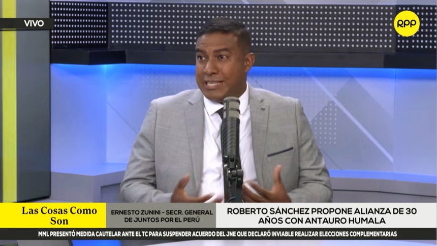 “Se puede indultar a Pedro Castillo respetando la institucionalidad”, afirmó secretario de Juntos por el Perú