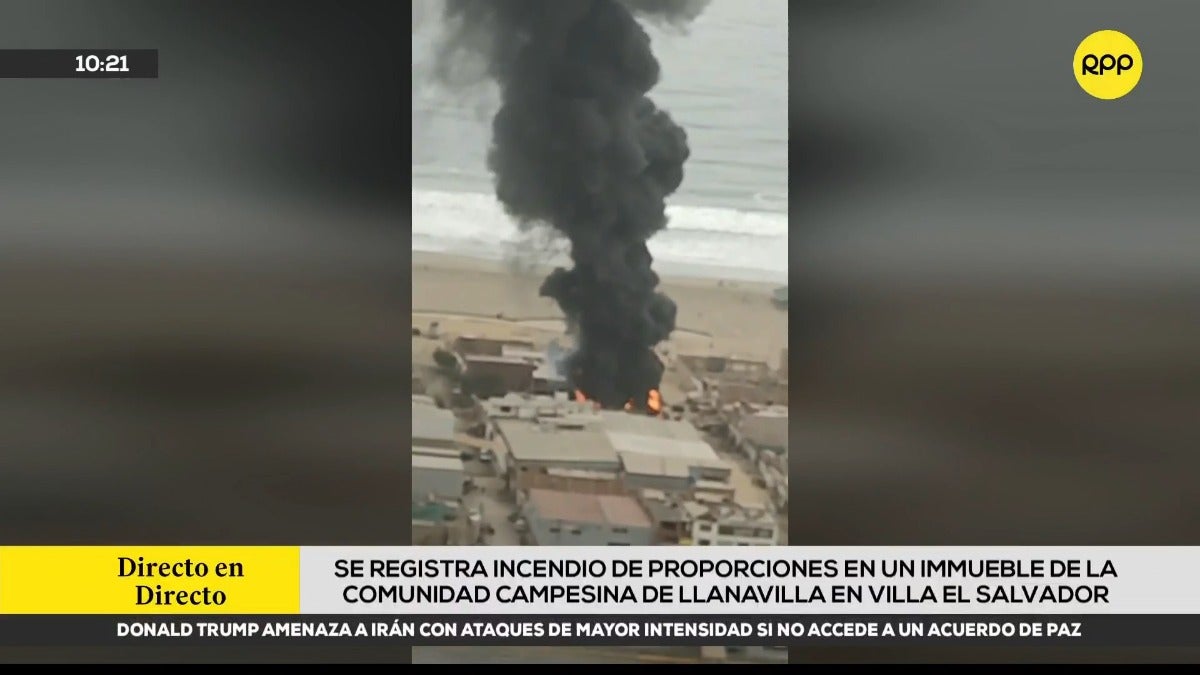 El incendio ha paralizado a toda esa zona de Villa El Salvador