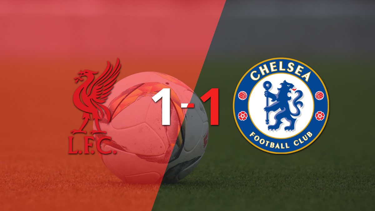 Liverpool Chelsea empate 1 1 en Premier League reparto de puntos en partido intenso