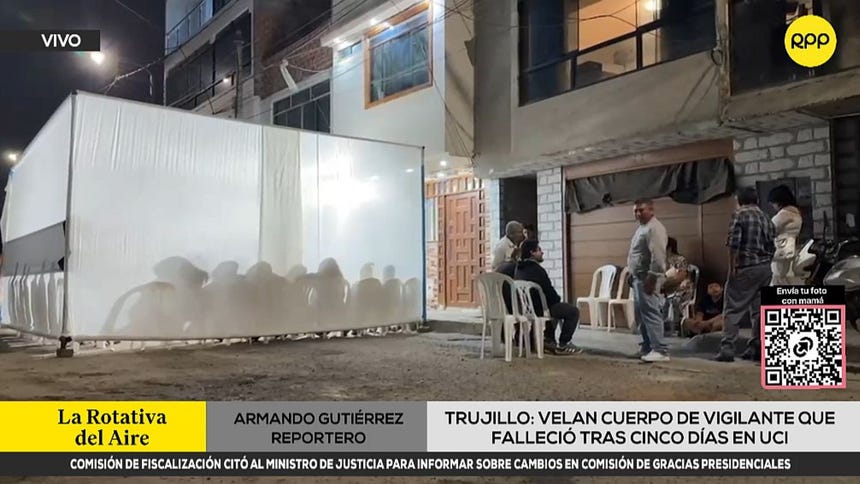 Familiares y amigos velan restos de vigilante que murió atropellado por conductora en Trujillo