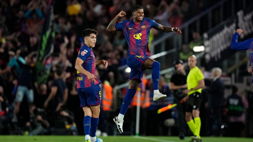 ¡Qué golazo! Marcus Rashford anotó el 1-0 de Barcelona sobre Real Madrid de un magnífico tiro libre [VIDEO]