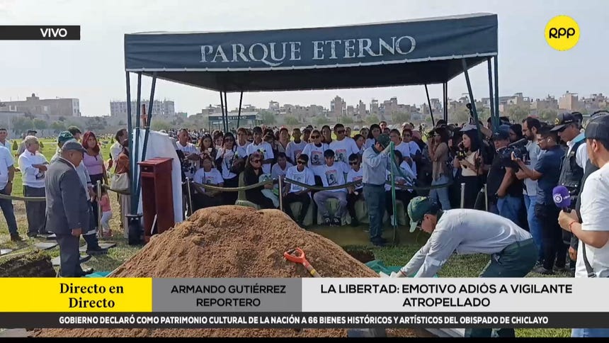 La Libertad: dan último adiós a vigilante que murió tras ser atropellado por conductora en Trujillo