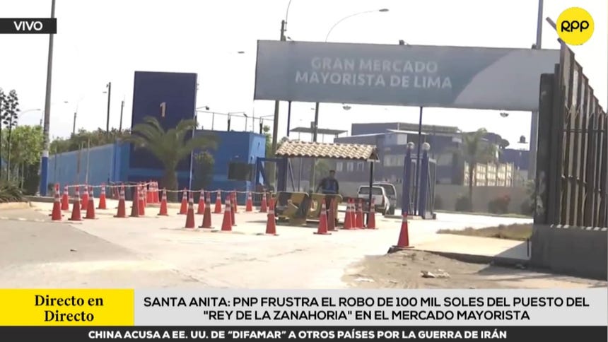 Santa Anita: PNP frustra el robo de 100 mil soles del puesto del 