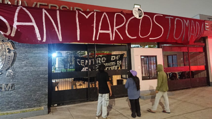 Estudiantes toman la Universidad San Marcos: exigen que no se apruebe la ley de reelección de rectores [VIDEO]