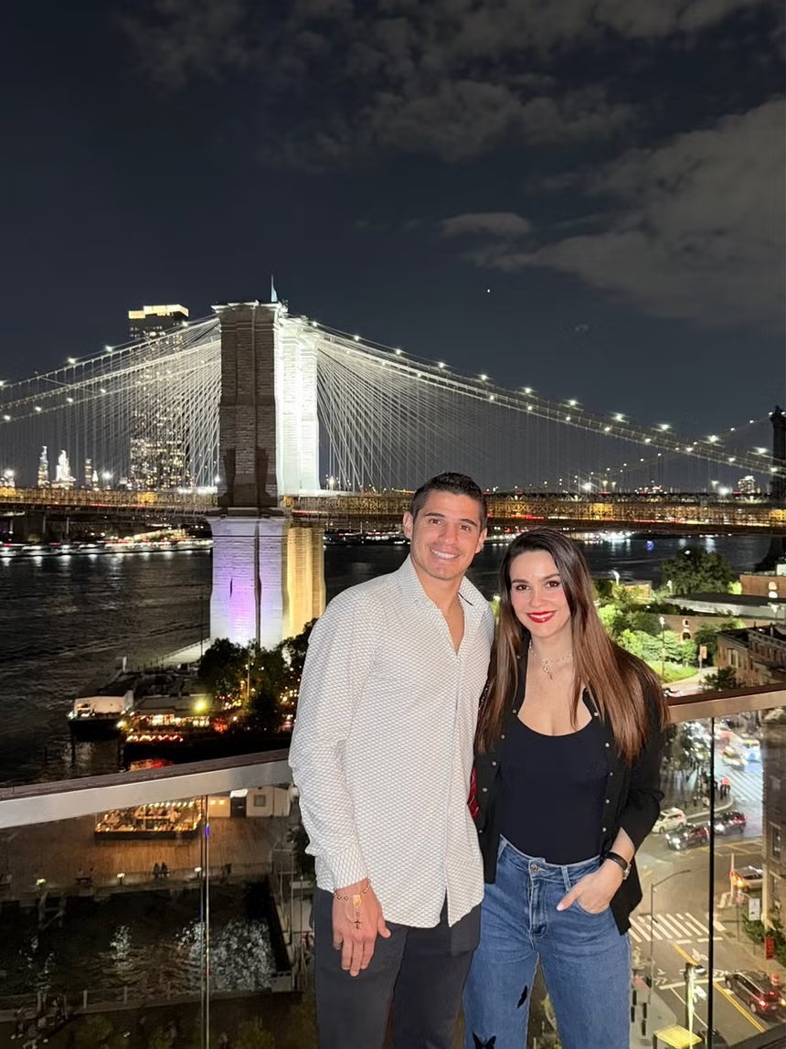 Aldo Corzo y Alessa Wichtel compartían sus viajes en redes sociales.   