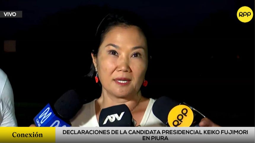 Keiko Fujimori pide esperar con respeto decisión del JNE: 