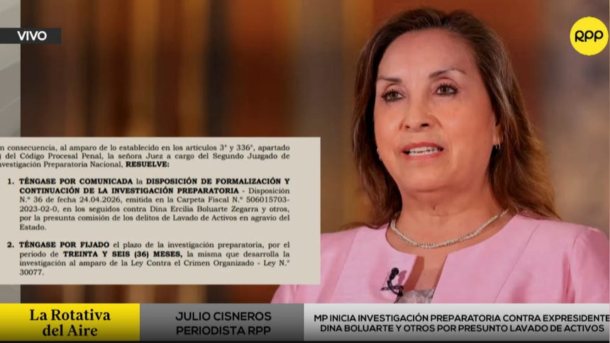 La investigación preparatoria se llevará a cabo en un plazo de 36 meses