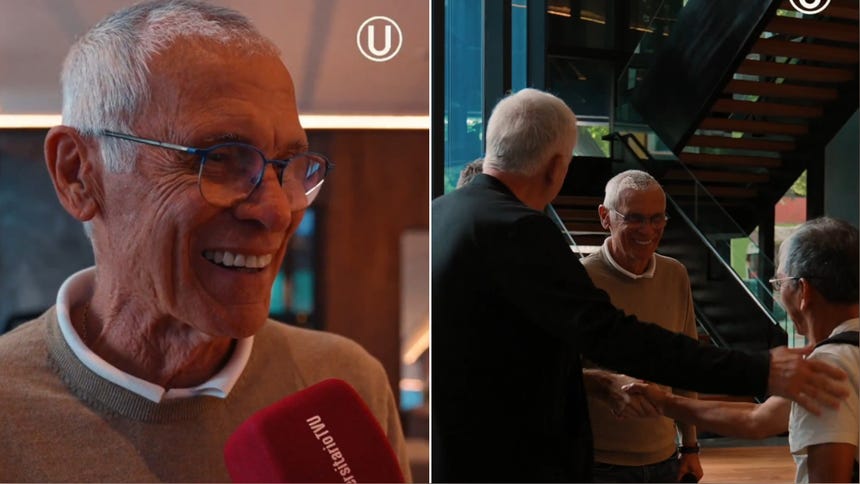 Héctor Cúper se mostró feliz a su llegada a Lima: 