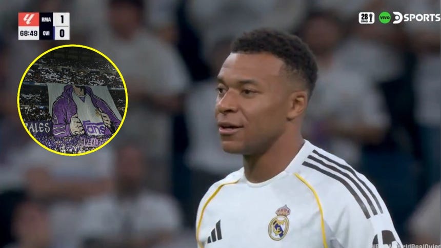 Kylian Mbappé recibe fuertes silbidos de los hinchas del Real Madrid tras ingresar ante Oviedo [VIDEO]