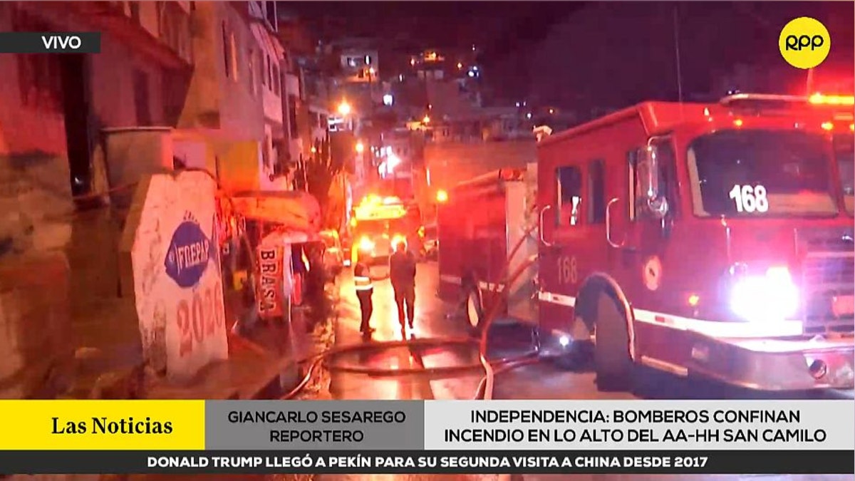 Incendio consumió dos viviendas en Independencia: familias sufrieron cuantiosos daños