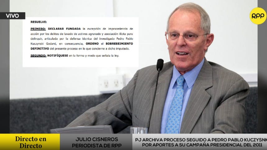 Pese a este archivo, el expresidente Pedro Pablo Kuczynski aún afronta otro proceso penal por el denominado caso Westfield Capital.