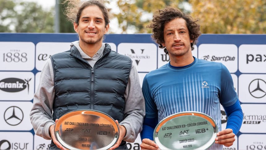 ¡Campeones! Hermanos Huertas del Pino ganaron el título del Córdoba Challenger