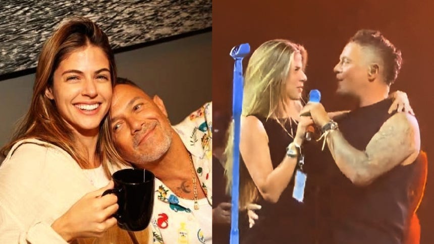 Alejandro Sanz y Stephanie Cayo lucen su amor cantando a duo 'Corazón Partio' en Las Vegas [VIDEO]