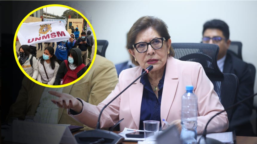 Ministra de Educación sobre protestas en San Marcos: 