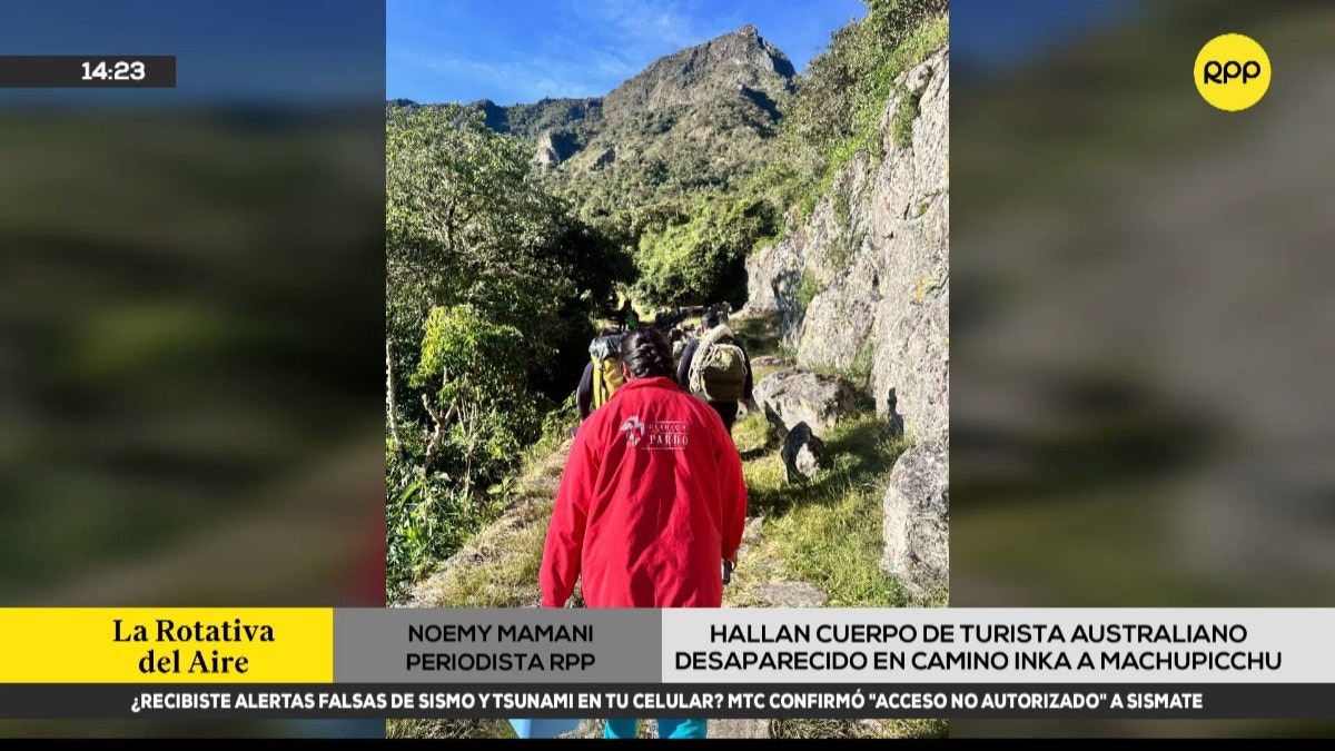 Cusco: hallan cuerpo de turista australiano desaparecido en Camino Inka a Machu Picchu