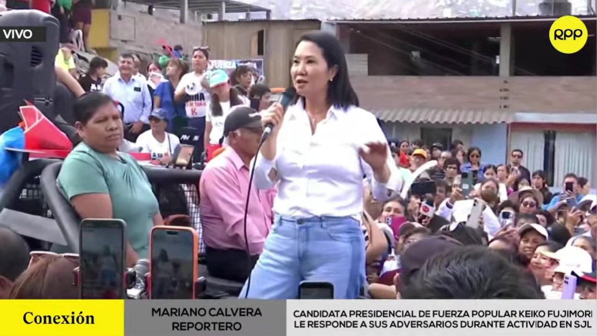 Keiko Fujimori responde a críticos que la acusan de haber gobernado: 