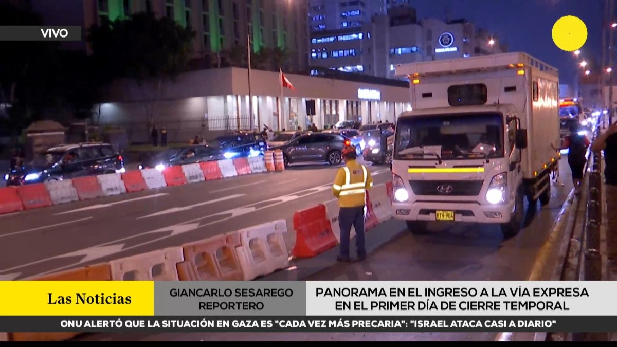 Congestión vehícular y malestar de conductores: así se vivió el primer día del cierre temporal en la Vía Expresa [VIDEO]