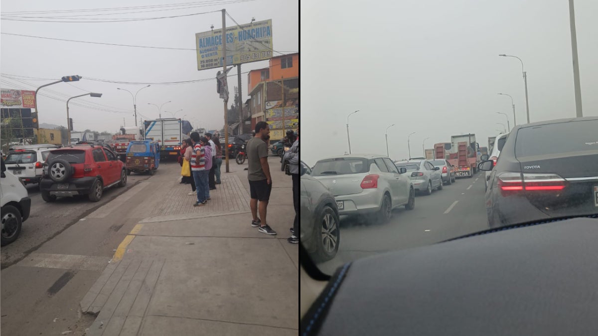 En esta vía pasan camiones, buses, taxis y carros particulares