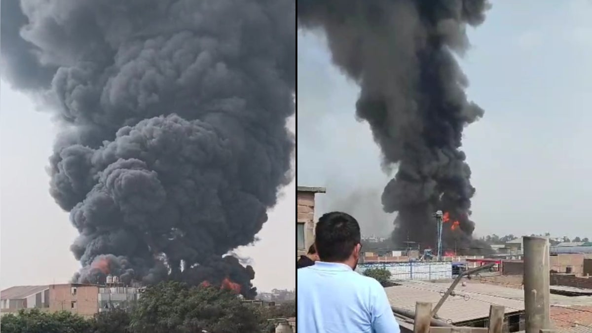 Este incendio en Ate ha generado gran susto en los vecinos de la zona