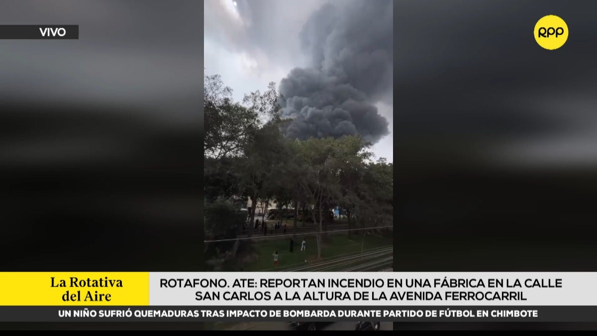 Una vecina dio detalles del incendio que se desarrolla en esta zona de Ate