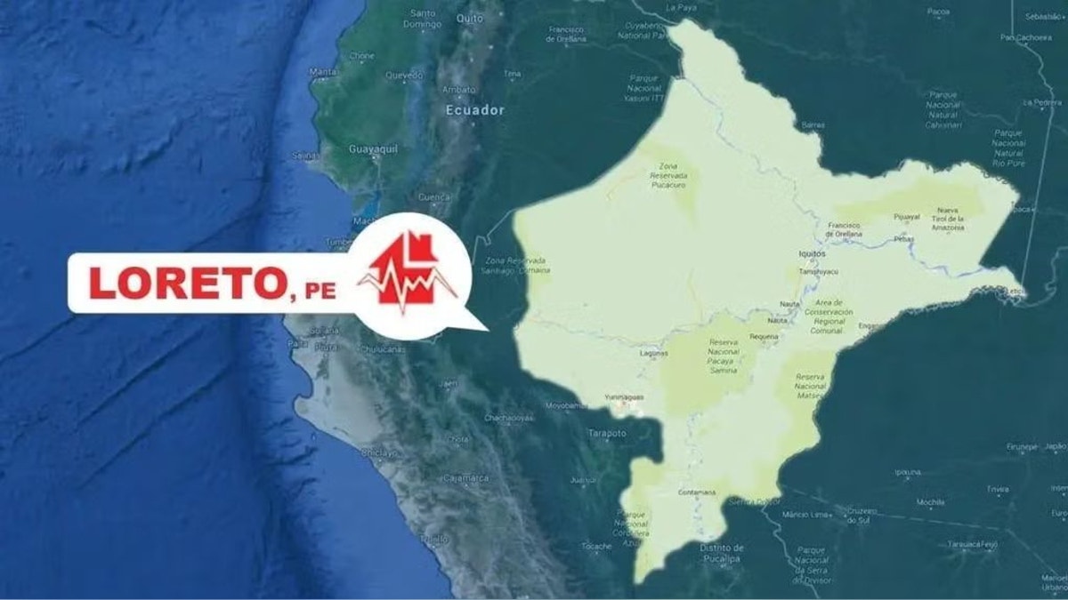 Un sismo de magnitud 5.0 remeció la región Loreto esta madrugada