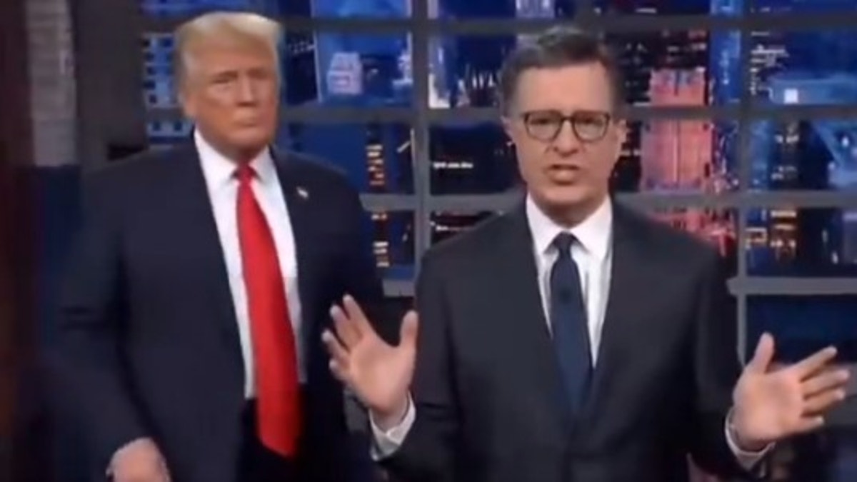 La Casa Blanca publicó un video de IA donde se ve a Donald Trump lanzando a Stephen Colbert a un contenedor de basura
