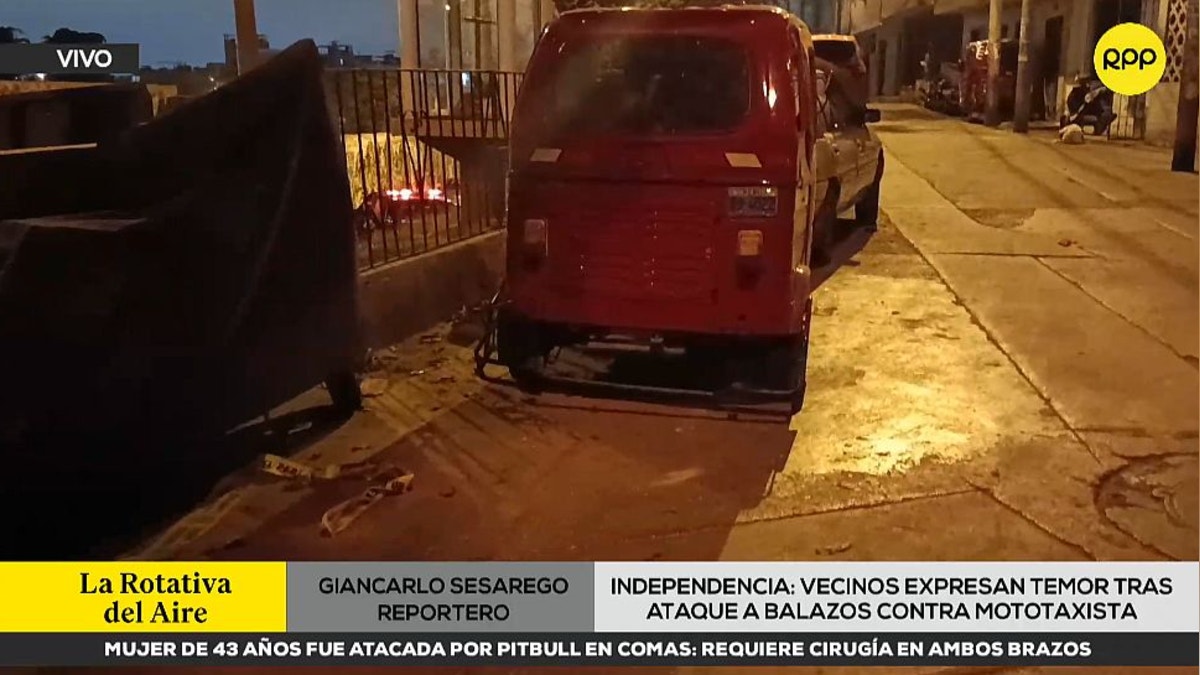 Mototaxista baleado en Independencia: vecinos atemorizados piden más presencia policial