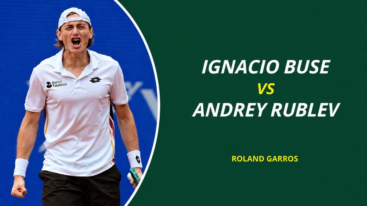 Ignacio Buse vs. Andrey Rublev: ¿a qué hora juegan y dónde ver por la primera ronda de Roland Garros?