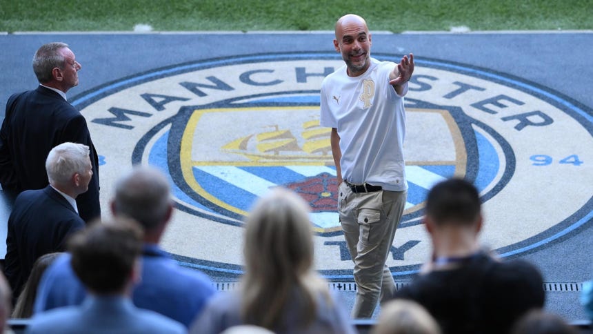 Así fue la despedida para Pep Guardiola, Bernardo Silva y John Stones en Manchester City [FOTOS]