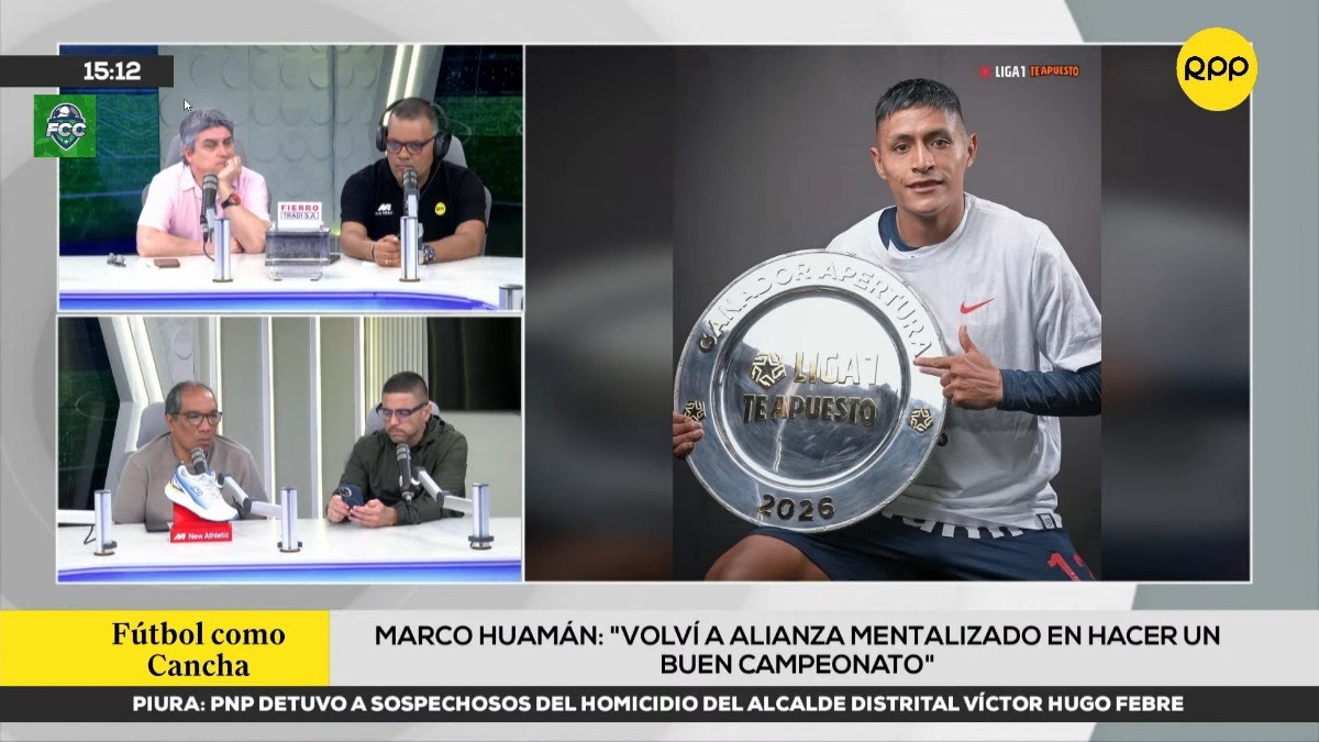 La palabra de Marco Huamán para Fútbol como cancha tras ganar el Torneo Apertura con Alianza Lima