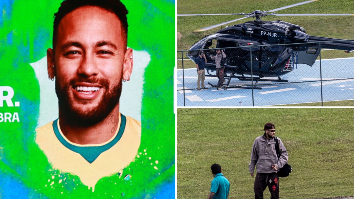 Neymar y su sorpresiva llegada en helicóptero a concentración de Brasil