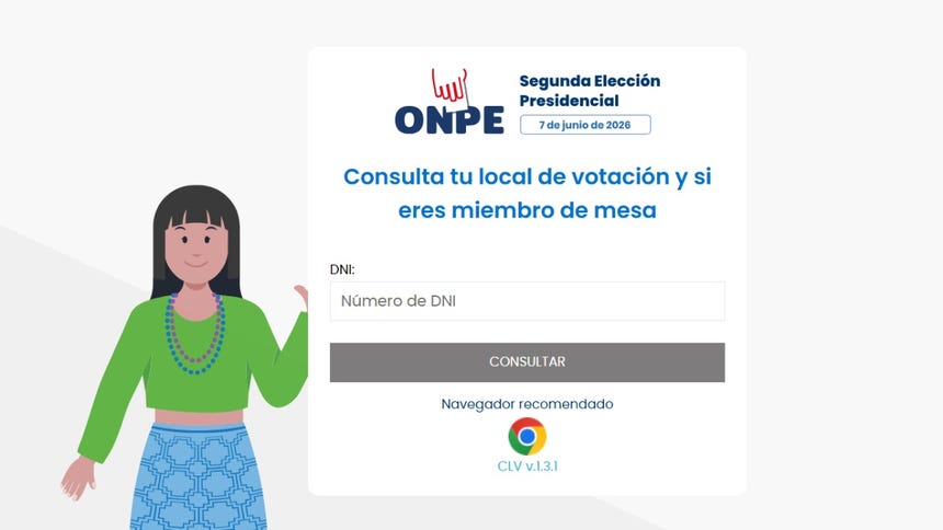 Local de votación de segunda vuelta de ONPE