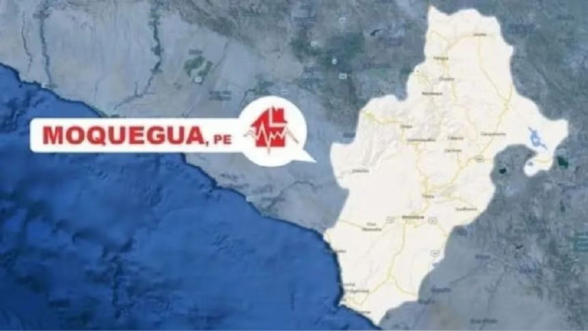 Un sismo de magnitud 4.1 remeció la región Moquegua esta mañana