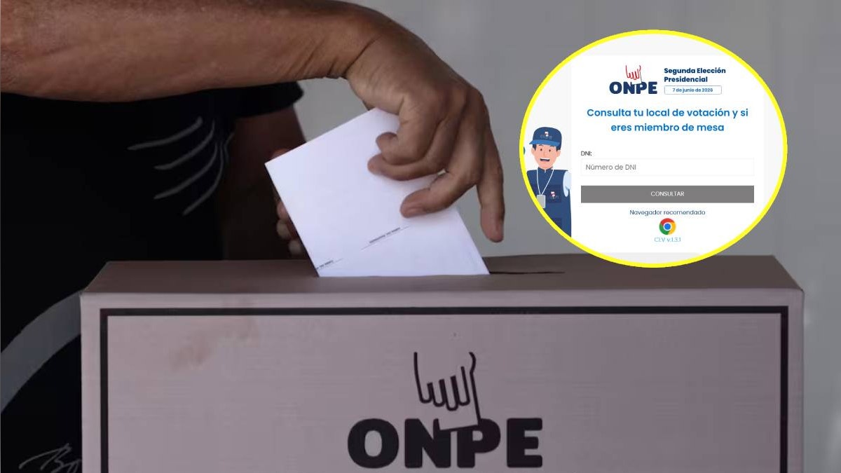 ¿Dónde te toca votar en la segunda vuelta presidencial 2026? Consulta tu local de votación con ONPE