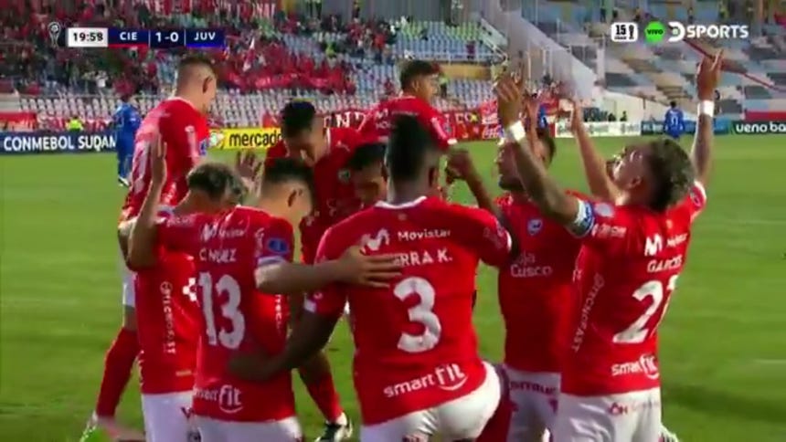Kevin Becerra marcó el 1-0 para Cienciano
