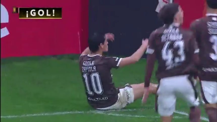  Franco Zapiola anotó el 1-0 para Platense