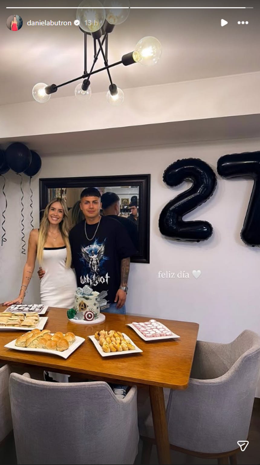 Jairo Concha celebró su cumpleaños junto a Daniela, hija de Leao Butrón.