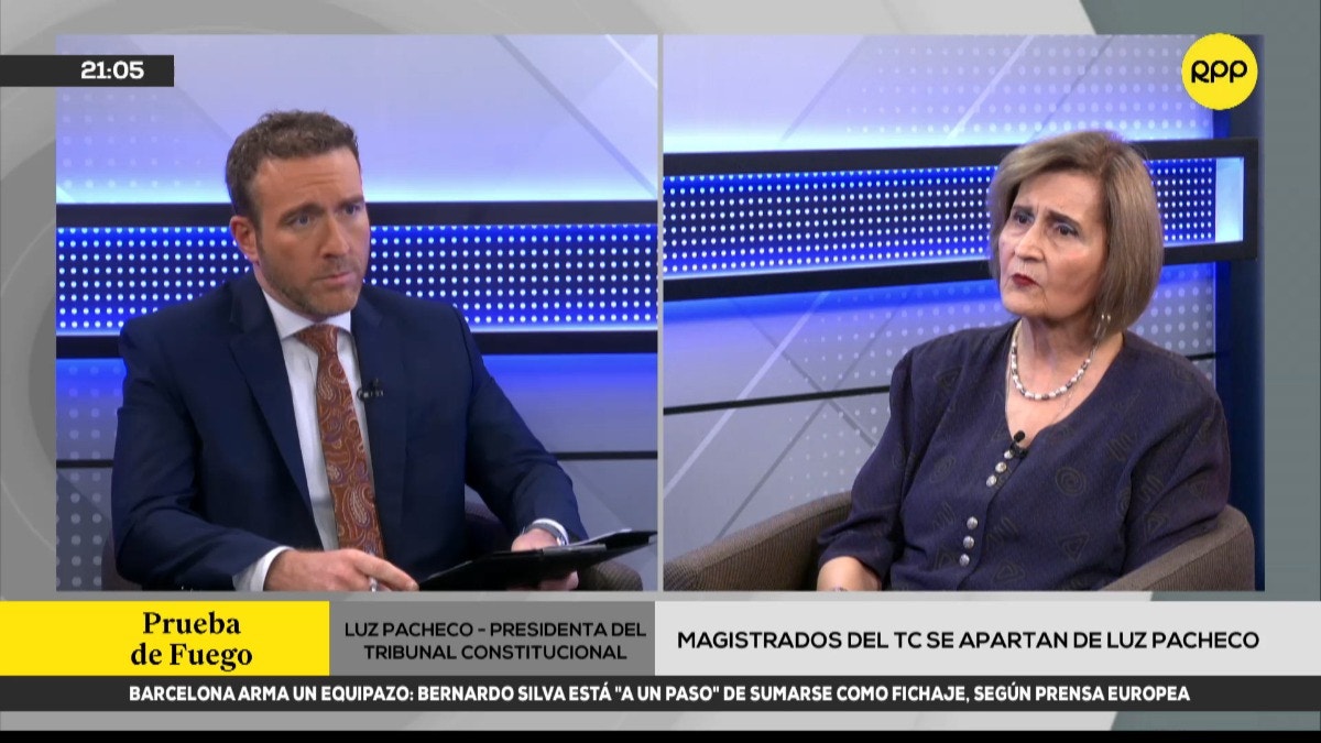 Luz Pacheco precisó la causa de su renuncia a la Presidencia del Tribunal Constitucional