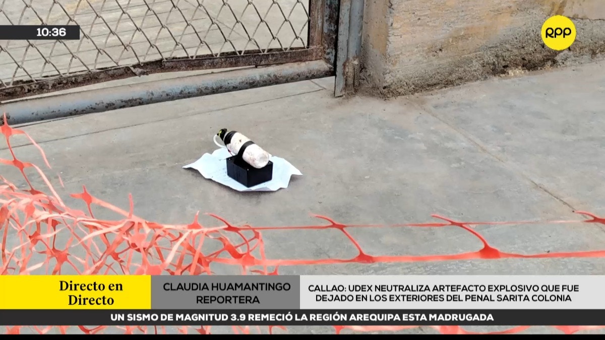 Agentes de la UDEX neutralizaron artefacto explosivo que fue dejado afuera del penal Sarita Colonia
