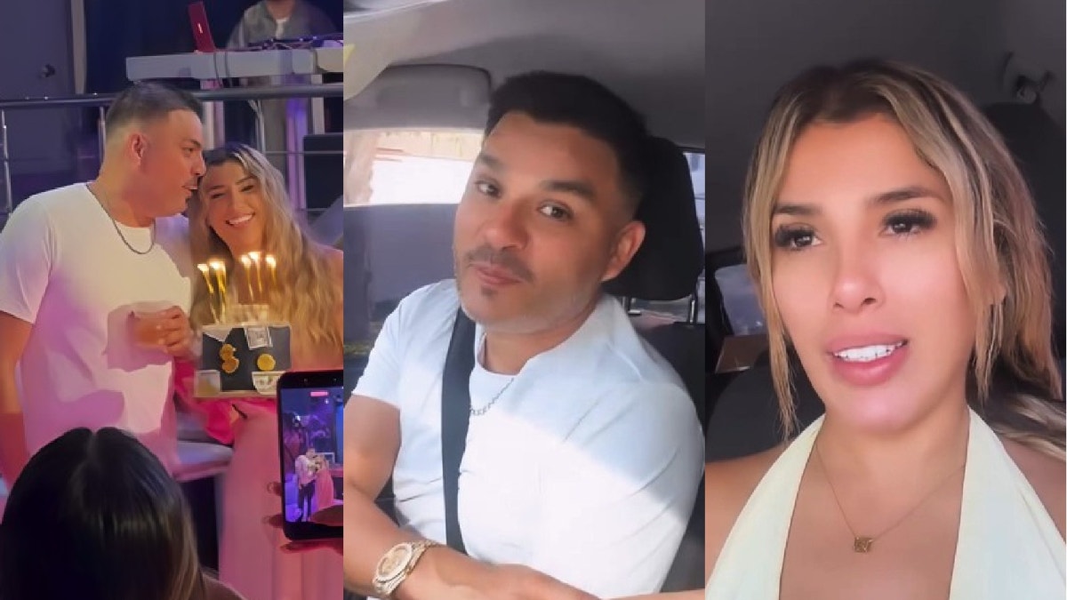 Con besos y celebración: Yahaira Plasencia se luce con su pareja Luis Fernando Rodríguez [VIDEO]
