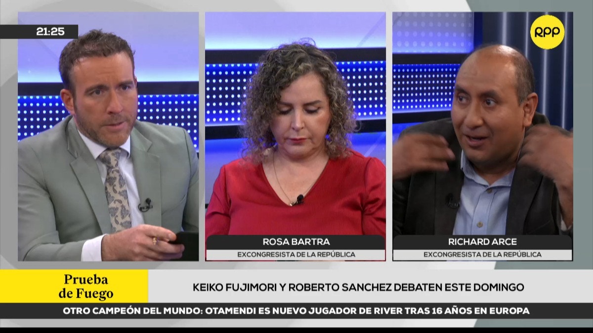 Debate presidencial: Bartra y Arce analizaron lo que será el encuentro entre los candidatos Fujimori y Sánchez previo a las elecciones