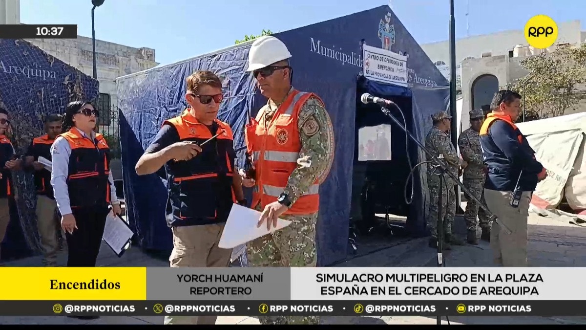 Así se realizó el Simulacro Nacional Multipeligro 2026 en la ciudad de Arequipa